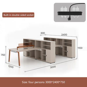 BGZ-51现代办公家具套装l形员工书桌和中国制造的矩形办公桌 - Product Image 6