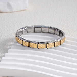 Heart Pattern Zinc Alloy Bracelet Unisex Gift Jewelry Arrow Through Heart Series Modular Splicing Retro Italian Style - Product Image 4