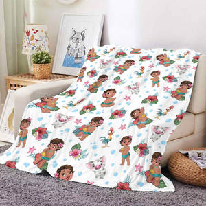 Manta de Felpa Ultra Suave, Cálida y Acogedora, con Diseño de la Princesa del Mar, Moana, para Niñas, Personalizable - Product Image 5