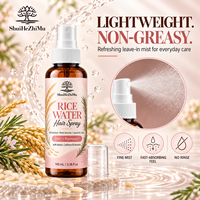 Spray Capillaire Croissance Cheveux à l'Eau de Riz et au Romarin, Marque Privée OEM ODM, avec Biotine, Caféine, Kératine, Contrôle du Sébum, Volume Racine, Soin Sans Rinçage