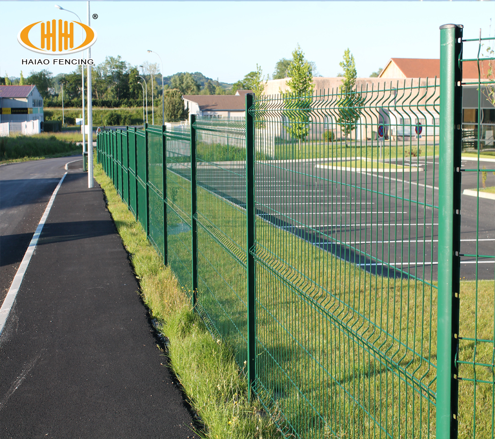 Powder Coated 1.5m 3d Curved Wire Mesh Fence Galvanized Steel