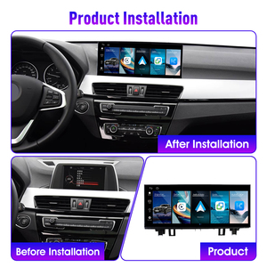 Autoradio Linux 12,3 pouces pour <span class=keywords><strong>BMW</strong></span> X1 <span class=keywords><strong>X2</strong></span> 2016-2022 Système NBT EVO Lecteur multimédia GPS Navigation Dispositif CarPlay sans fil WIFI - Product Image 2
