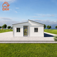 Maison préfabriquée portable à faible coût avec 3 chambres, salle de bain et cuisine, en panneaux sandwich