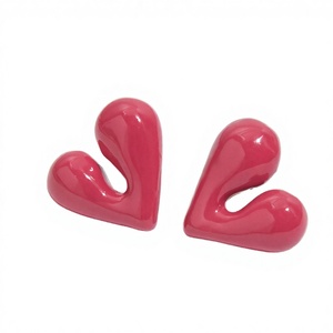 Pendientes de Acero Inoxidable con Baño de Oro de 18K, Diseño Geométrico Moderno y Minimalista, Estilo Lava Irregular, Unisex - Product Image 2