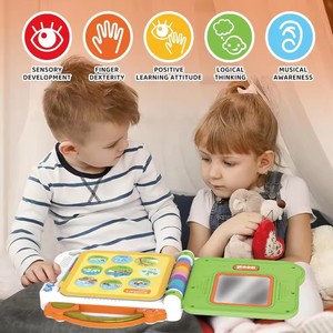 Livre d'histoires électronique sensoriel Montessori, jouet musical <span class=keywords><strong>pour</strong></span> bébé, livre de contes avec rhymes, livre d'apprentissage électronique, jouets <span class=keywords><strong>pour</strong></span> enfants - Product Image 2