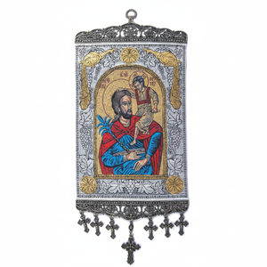 20 Cm decoración de pared con turco tela tejida con Christian ortodoxa y católica icono de Turquía - Product Image 2