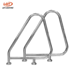 Manufacturer Customized Swimming Pool Ladder 304 Stainless Steel Handrail Pool Rails Grab Rail