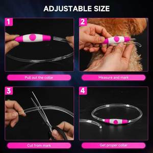 Multi-Color USB Rechargeable <b>LED</b> <b>Light</b> up Dog Collar TPU Cuttable Size Night Anti-lost Waterproof Luminous Glowing Dog Necklace - Product Image 6
