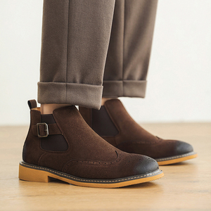 Botas Chelsea Británicas de Moda para Hombre, para Fiestas y Actividades, Botas Chukka para Hombre - Product Image 5