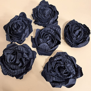 Tessuto rosa fiori fatti a mano imitazione fiori vari colori abbigliamento scarpe per capelli fai da te infiorescenza accessori - Product Image 3