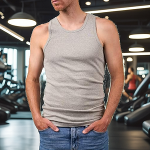 Débardeur Sportif en Coton Tricoté pour Hommes Grande Taille – Idéal Musculation, Entraînement, Évacuation de l'Humidité, Respirant, Séchage Rapide - Product Image 2