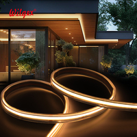 Lampu Strip LED COB Silikon Tahan Air IP67 12V/24V Fleksibel Tanpa Titik Pita Dekorasi Taman Rumah Luar Ruangan 5 Tahun CRI>90