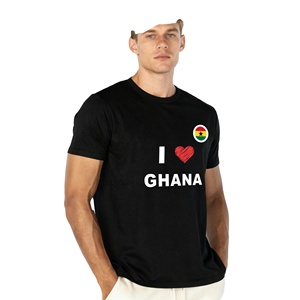 Lightweight and Breathable Ghana Fan T-shirt for Summer Outdoor Gatherings and Matches Promotion - Product Image 1