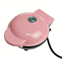 Mini gaufrier et crêpière électrique, boîtier en plastique, 220V-240V, 350W, revêtement antiadhésif, protection contre la surchauffe, toucher froid