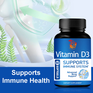 OEM ODM Vitamin D3 Softgels 5000 IU with Vitamin D3 Supports Bone and Immune Health Dietary Supplements Softgels - Product Image 2