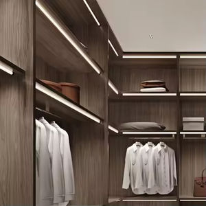 Armoire murale moderne autoportante pour <span class=keywords><strong>chambre</strong></span> à coucher avec portes battantes, taille et couleur personnalisables, design gain de place pour salon - Product Image 3