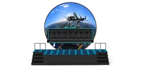 360 Dome theo dõi trong nhà công cộng roller coaster Simulator 3D 4D 5D 6D 9D 12D rạp chiếu phim hệ thống kim loại & nhựa công viên giải trí cơ sở - Product Image 2