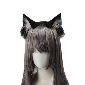 عصابة رأس على شكل أذني قطة للتنكر، أذن حيوان ثلاثية الأبعاد واقعية، مصنوعة يدويًا من الصوف الناعم، إكسسوار شعر لطيف للتصوير بأسلوب لوليتا - Product Image 6