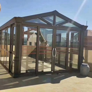 Di alta qualità bianco classico vetro case giardino esterno veranda libera in stile francese case verdi pergolato di vetro - Product Image 4