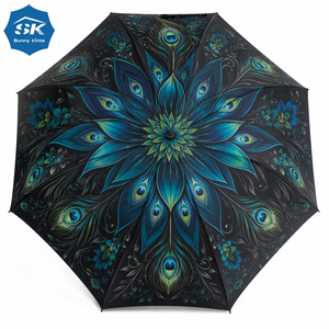 Wholesale Golf <b>Umbrella</b> Full Printing <b>Windproof</b> Automatic Open Large Outdoor Rain <b>Umbrella</b> Custom Logo for Rainy Sunny Day - Product Image 5