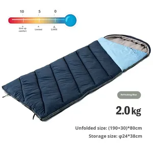 <span class=keywords><strong>Saco</strong></span> <span class=keywords><strong>de</strong></span> <span class=keywords><strong>Dormir</strong></span> para Acampar para Adultos, para Viajes al Aire Libre, para 2 Personas, con Forro Interior Encajable en Forma <span class=keywords><strong>de</strong></span> Sobre, para Turismo y Rescate, 2 kg, 2,5 kg - Product Image 6