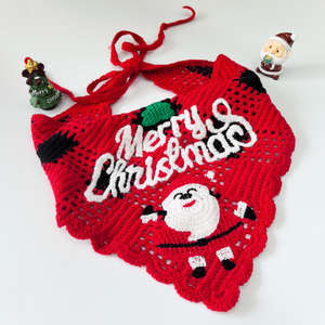 Nuovi Fasce <span class=keywords><strong>per</strong></span> Capelli Natalizie Wowei all'Uncinetto, Bandana in Cotone Lavorato a Maglia, Accessori <span class=keywords><strong>per</strong></span> Capelli Estetici, Sciarpa Lavorata a Maglia con Fiocchi di Neve - Product Image 4