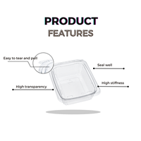 Boîte à salade en plastique alimentaire de stockage en plastique personnalisée d'approvisionnement d'usine