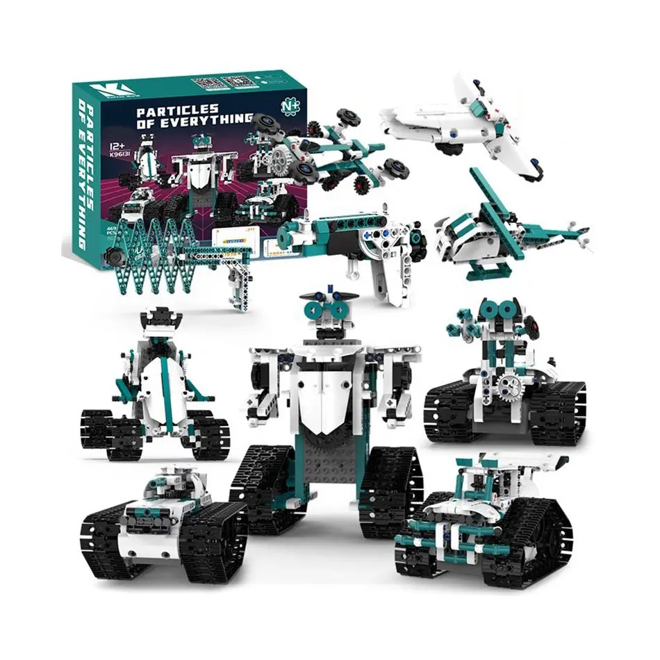 612PCS APP programmable rc control robot toy STEM DIY building set intelligent changing model building blocks kids toys for gift