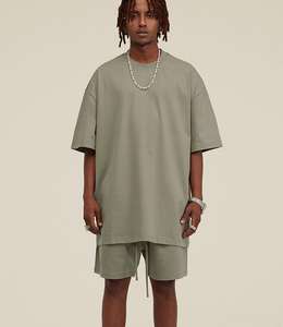 Mode 440g 100% coton haute qualité Streetwear blanc survêtement Sweat Shorts pour hommes femmes personnalisé bricolage LOGO Shorts - Product Image 6