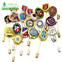 Custom Engraved Die-Cast Metal Logo Pin Badges for Clothes
