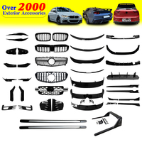 Haosheng Diffuseur arrière de voiture Lame de pare-chocs Diffuseur de becquet arrière universel pour BMW G20 F30 E92 F32 F36 F10 Q50 Audi A3 W204
