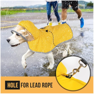 Imperméable pour chien du fabricant, coupe-vent, avec capuche, couleur unie, en polyester, toutes saisons, protection solaire UV pour chiens - Product Image 5