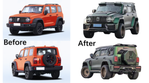 Upgrade for Gwm Tank 300 <strong>Body</strong> <strong>Kit</strong> Set for Great Wall Gwm Tank 300 Accessories <strong>Body</strong> <strong>Kit</strong> Car Front Bumper Roof Rack Accessories - Product Image 4