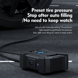 Compresor de aire eléctrico Universal con pantalla Digital, Inflador de neumáticos portátil, bomba de aire para coches, 12v - Product Image 2
