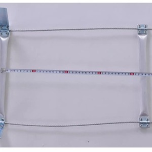 Escalera de cuerda de rescate de aleación de aluminio de 10 pies, portátil, con bloqueo manual, para escape de emergencia y entrenamiento. - Product Image 3