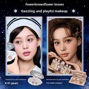 Coffret cadeau édition limitée de Noël Flower Knows Snow House, grand gloss à lèvres, blush, fard à paupières, ensemble complet de maquillage, cadeau de fête - Product Image 3