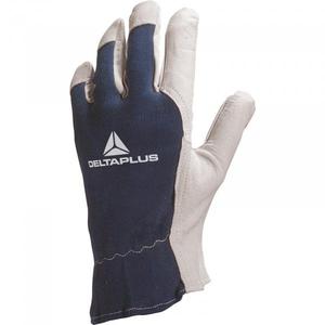 DELTA PLUS-Gant en cuir de chèvre CT402BL10-M naturel-bleu/dos en jersey (multi-pack) -GANTS EAN MW128823 - Product Image 1