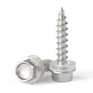 Tornillos autorroscantes hexagonales de acero inoxidable 410, totalmente roscados, DIN7976 5.5x25 5.5x50 5.5x63 5.5x75 para construcción - Product Image 1