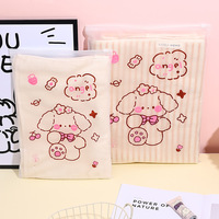 Sacs refermables en CPE mat imprimés sur mesure, imperméables, pour chaussettes, chapeaux, écharpes, accessoires textiles, emballage, sac à fermeture éclair givré