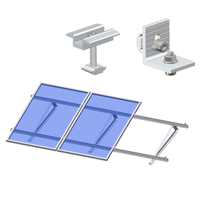 Barre d'angle en aluminium pour toit plat solaire Pv Système de montage de panneaux solaires Structure <span class=keywords><strong>Triangle</strong></span> Kit de fixation de supports pour modules solaires - Product Image 5