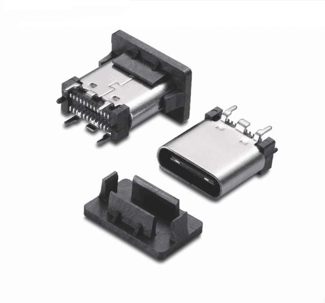 Vertical Female SMT 24 Pin 3.1 USB Connector