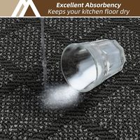2 tapis de cuisine modernes capitonnés, antidérapants, lavables, en polypropylène absorbant, pour le sol de la cuisine