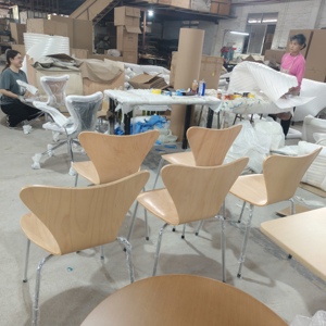 Compensato HPL impiallacciatura di legno pittura naturale sedia <span class=keywords><strong>da</strong></span> pranzo - Product Image 5