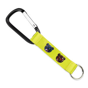 Porte-clés de bracelet personnalisé, lanière courte, mousqueton avec porte-clés - Product Image 5