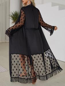 Gaun malam Ice Silk jubah mandi Jepang seksi piyama kardigan transparan - Product Image 2