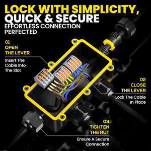ETL dưới nước 10m IP68 nối Hộp nối ngoài trời hộp điện ngầm không thấm nước hộp điện - Product Image 4