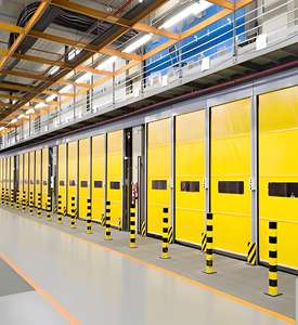 Puertas enrollables de PVC de alta velocidad con <span class=keywords><strong>cremallera</strong></span> rápida de reparación automática de alta calidad, puertas enrollables aisladas para refrigerador y congelador - Product Image 1