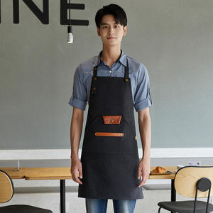 Thickened Canvas <b>Kitchen</b> <b>Apron</b> One Size Breathable Stain Resistant Workwear Apparel - Product Image 3