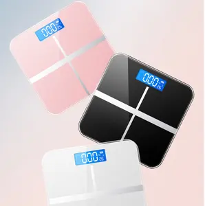 Simple Cross Design Electronic Human Scale Home Bathroom Scale LCD Disp Brush Digital Display Rectangle Kitchen Scale Kg Lb St