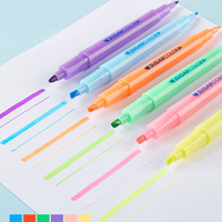 Stylos marqueurs CANIA, ensemble de surligneurs double face pour l'école, encre acrylique à l'alcool indélébile, peinture permanente imperméable pour papier